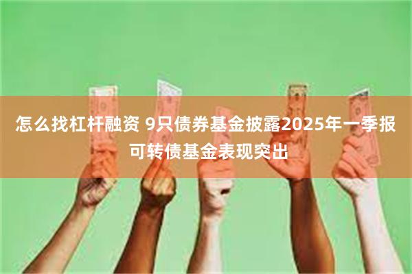 怎么找杠杆融资 9只债券基金披露2025年一季报 可转债基金表现突出