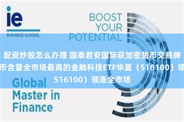 配资炒股怎么办理 国泰君安国际获加密货币交易牌照，稳定币含量全市场最高的金融科技ETF华夏（516100）领涨全市场