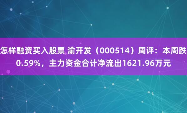 怎样融资买入股票 渝开发(000514)周评:本周跌0.59%,主力资金合计净流出1621.96万元